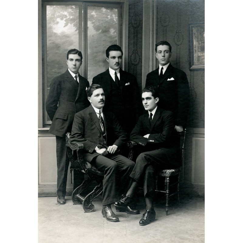 Dimitrios A. Pateras, Spyros A. Lemos, Stefanos N. Pateras (top) and Aristeidis Xylas (sitting right)