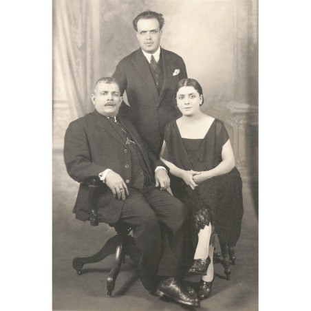 Nicolaos J. Pateras with his daughter Polikseni and her husband Dimitris P. Lemos