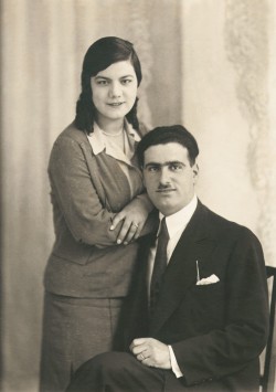 Panagos D. Pateras with his wife Katingo, née Dimitrios A. Lemos