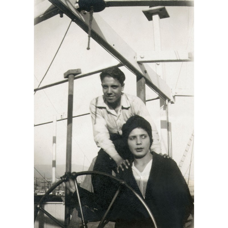 Maria and Ioannis E.Z. Lemos on board the s/s ARIADNE in 1930.