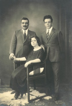 Pantelis A. Lemos and his wife Maria, née Nicolaos J. Pateras and her brother Charalampos N. Pateras