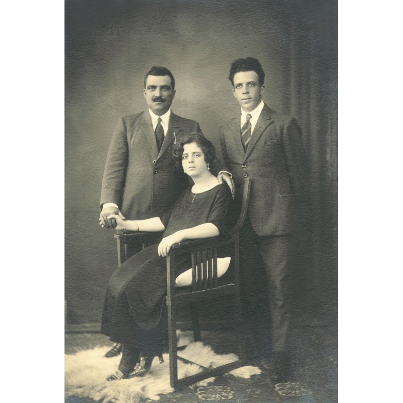 Pantelis A. Lemos and his wife Maria, née Nicolaos J. Pateras and her brother Charalampos N. Pateras